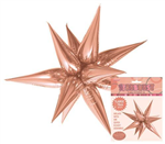 Balloon Foil 275 Starburst Rose Gold AirFill