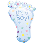 Balloon Foil 32 Its A Boy Foot Uninflated