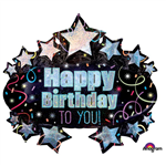 Balloon Foil 32 Shape Happy Birthday To You Uninflated