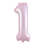 Balloon Foil 34  Matt Pastel Pink 1 Uninflated