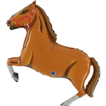 Balloon Foil 34 Horse Light Brown Uninflated 