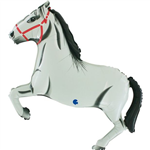 Balloon Foil 34 Horse White Uninflated 