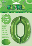 Balloon Foil 34 Lime Green 0 Uninflated