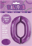 Balloon Foil 34 Purple 0 Uninflated