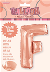 Balloon Foil 34 Rose Gold F Uninflated
