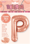 Balloon Foil 34 Rose Gold P Uninflated