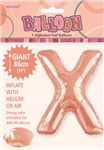 Balloon Foil 34 Rose Gold X Uninflated 