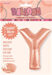 Balloon Foil 34 Rose Gold Y Uninflated