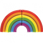 Balloon Foil 60 Rainbow Giant Uninflated 