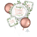 Balloon Foil Bouquet Bridal Shower 5Pk Uninflated