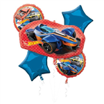 Balloon Foil Bouquet Hot Wheels 5Pk Uninflated