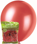 Balloons Metallic Cherry Red 25 Pack