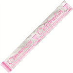 Banner Foil Communion Pink