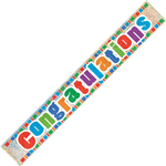 Banner Foil Congratulations Prismatic