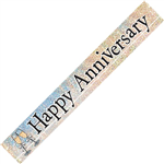 Banner Foil Happy Anniversary Prismatic