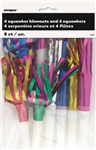 Blowouts Foil Squawkers Assorted 8 Pack