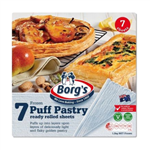 Borgs Puff Pastry Sheets 7 Sheets 12Kg