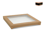 CATER BOX LID ONLY SQUARE LARGE KRAFT 100CTN