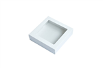 CATER BOX SQUARE SMALL WITH LID WHITE 100CTN