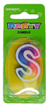 Candle Letter S Rainbow