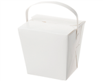 Castaway Food Pail 32Oz White With Handle 25 Pack
