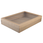 Cater Box Rect Extra Large with Lid Kraft  Each