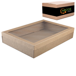 Cater Box Rect Extra Large with Lid Kraft 50CTN