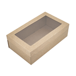 Cater Box Rect Extra Small with Lid Kraft Each