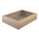 Cater Box Rect Med with Lid Kraft  Each