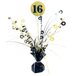 Centrepiece Black  Gold 16TH