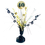 Centrepiece Black  Gold 40TH