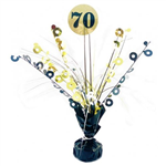 Centrepiece Black  Gold 70TH