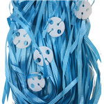 Clipped Ribbons Turquoise 25 Pack