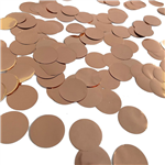 Confetti Round Foil Rose Gold 15G