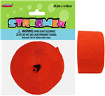 Crepe Streamer Orange 24M