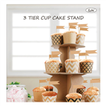 Cupcake Stand Kraft 3 Tier A136188