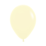 Five Star Balloons Matte Pastel Yellow 12Cm 20Pk