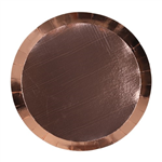 Five Star Paper Round 7 Snack Plate Metallic Rose Gold 20PK