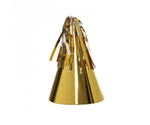 Five Star Party Hat With Tassel Topper Metallic Gold 10 Pack