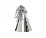 Five Star Party Hat With Tassel Topper Metallic Silver 10 Pack