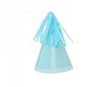 Five Star Party Hat With Tassel Topper Pastel Blue 10 Pack