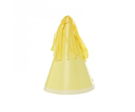 Five Star Party Hat With Tassel Topper Pastel Yellow 10 Pack