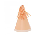 Five Star Party Hat With Tassel Topper Peach 10 Pack