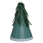 Five Star Party Hat With Tassel Topper Sage Green 10 Pack