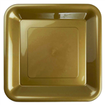 Five Star Square Banquet Plate 10 Metallic Gold 20 Pack