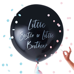 GENDER REVEAL 90CM BALLOON BRO OR SIS TW836