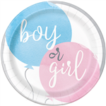 Gender Reveal Plate 8X9 8Pk 76085