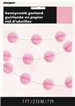 Honeycomb Ball Garland Light Pink 213M