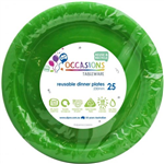 LIME ROUND DINNER PLATE 20PK ALP