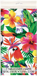 Luau Palm Tropical Tablecover Plastic Rectangle